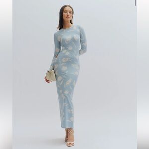 Reformation Tommie Knit Dress in Clarity